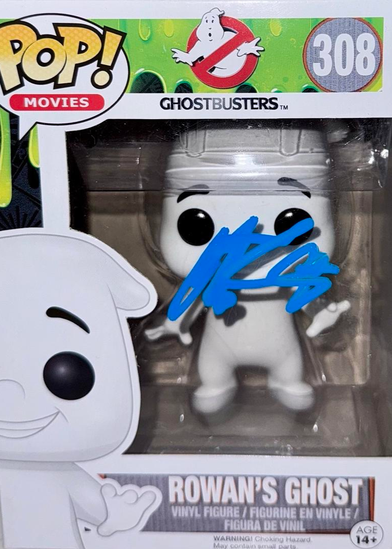 Neil Casey Signed Funko Pop #308 "Rowan's Ghost" (Ghostbusters) - PSA COA